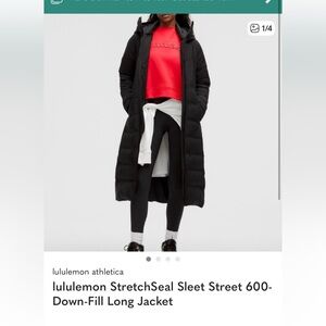 Lululemon street sleet long jacket
